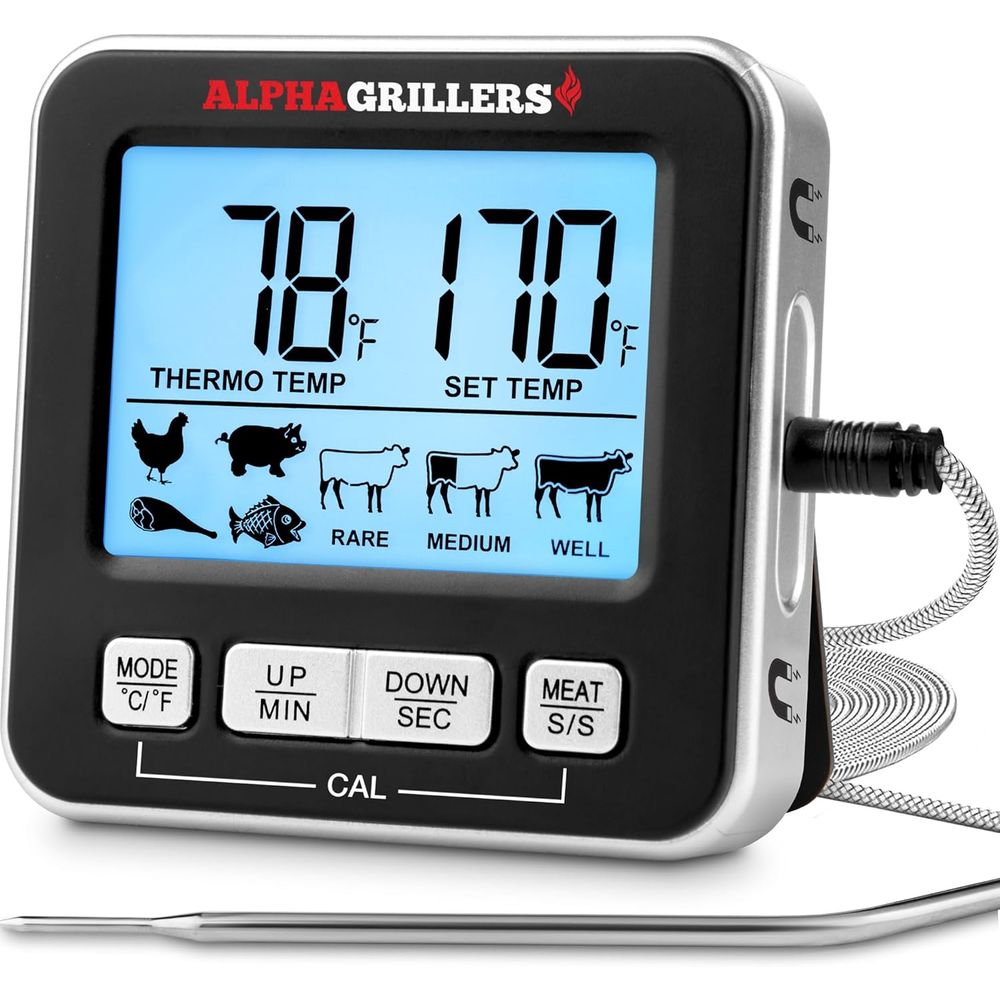 Kitchen Timer Digital - Cyfrowy termometr kuchenny do pieczenia, grillowania,
