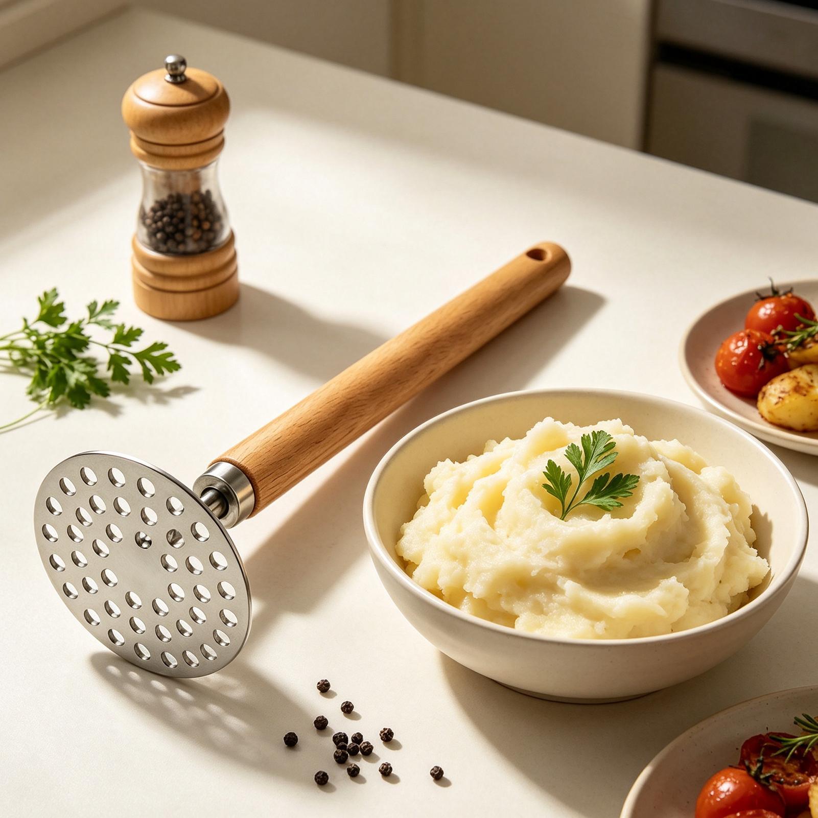 Kitchen Room Gadgets - Ręczny tłuczek do ziemniaków ze stali