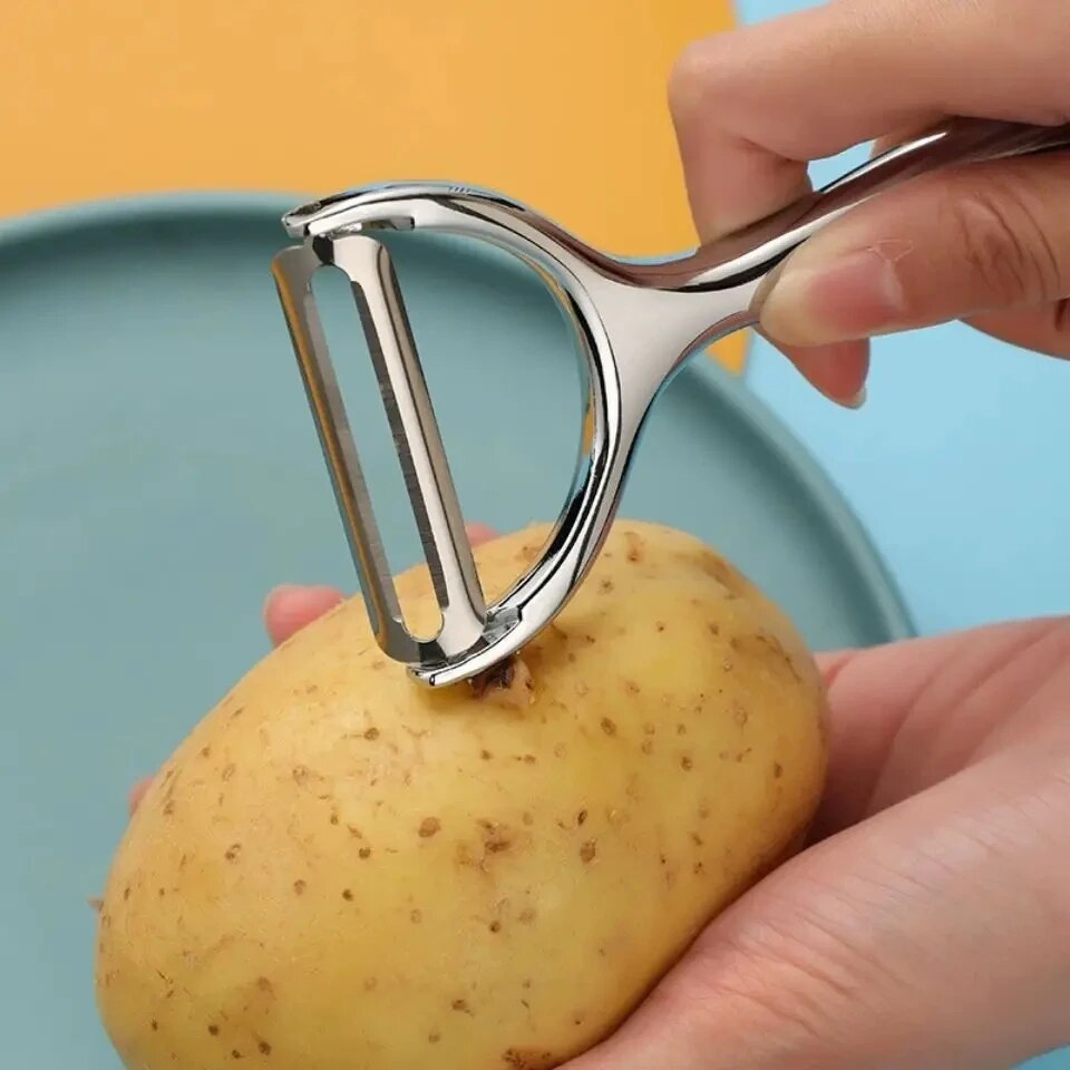1PC Obieraczka do warzyw ze st – Household Kitchen Gadgets Vegetable Cutter Silk Cutter recenzja i cena